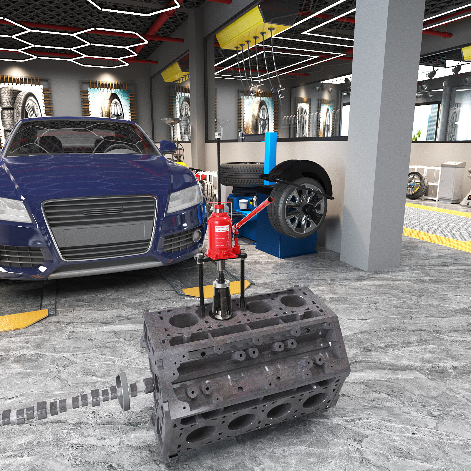 20Ton Cylinder Sleeve Liner Puller Tool Truck Tractor or Automotive Fut Truck