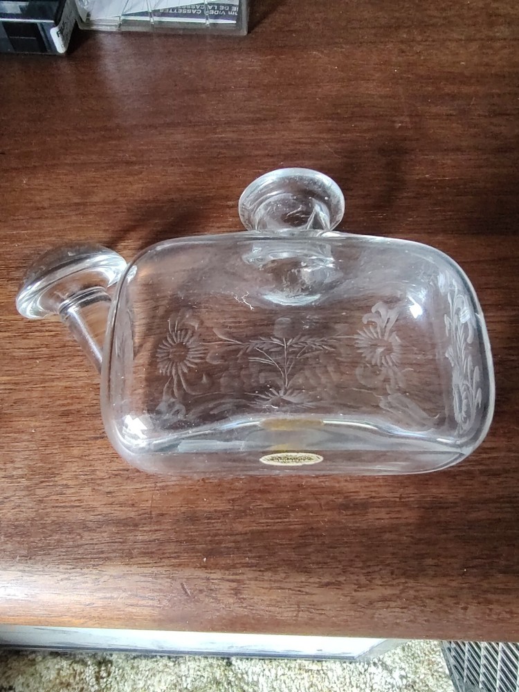 RARE Rosenthal etched crystal perfume bottle