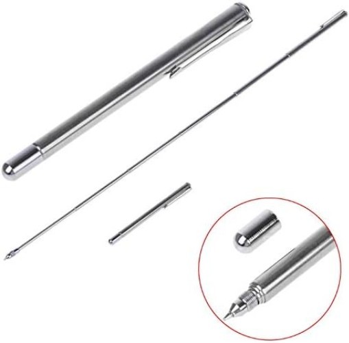 Telescopic Pocket Pointer with Clip - Extends to 50cm for Elegant Presentations