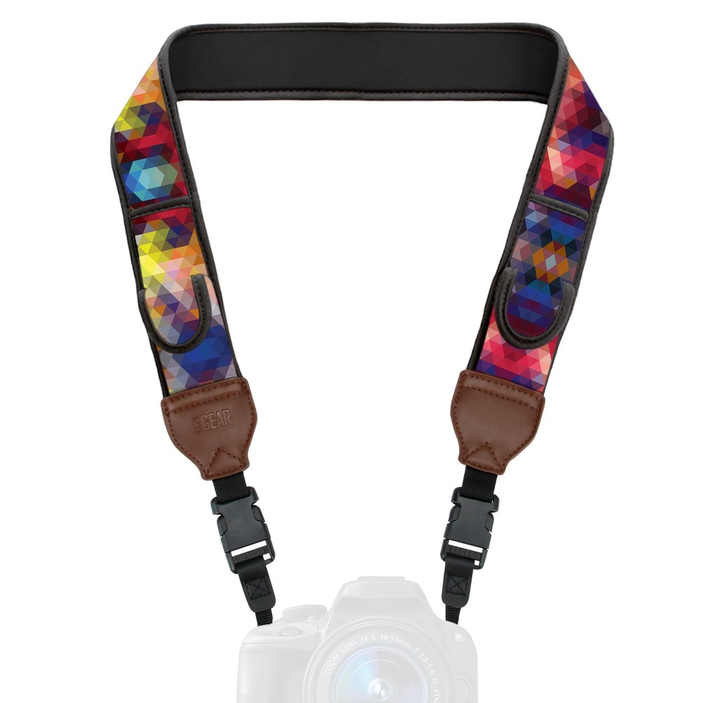Adjustable Camera Strap w/ Cushioned Neoprene & Storage Pockets