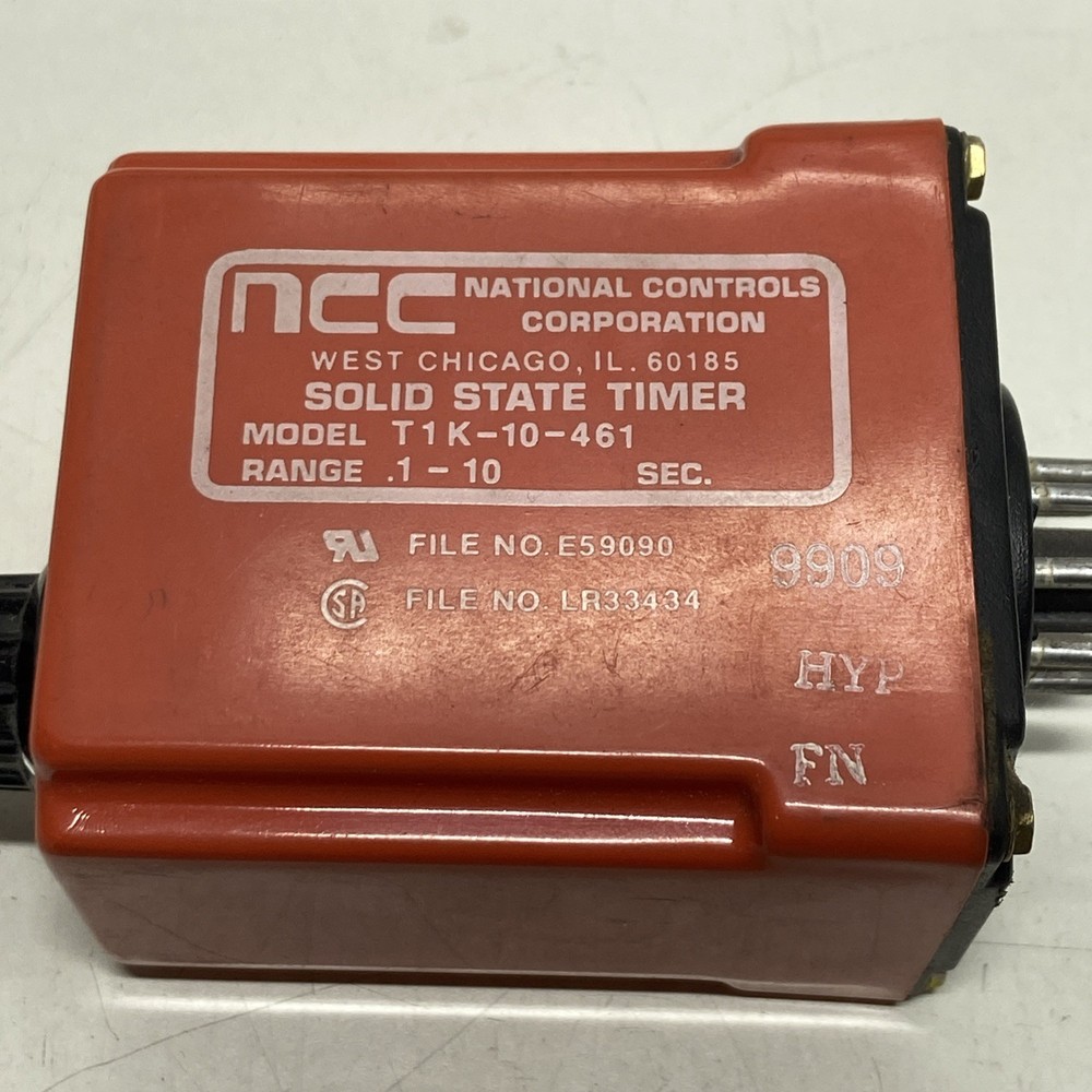 National Controls Corporation (NCC) solid-state timer, model T1K-10-461