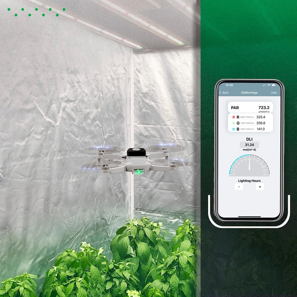 Compact Battery-Powered Quantum PAR Meter for Optimizing Plant Growth Efficiency