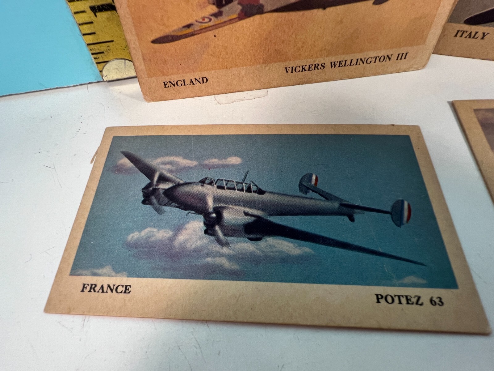 1941 Tydol Flying & Veedol Motor Oil Collectible Military Plane Cards.