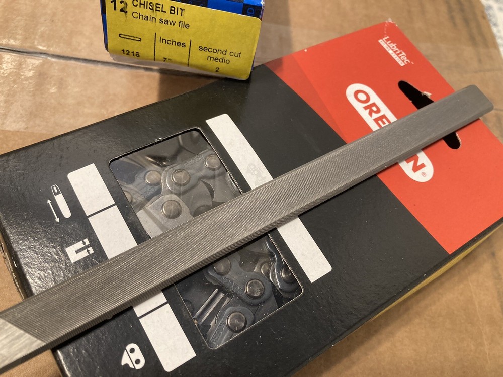 PFERD Double Bevel Chisel Bit Chainsaw File 17082