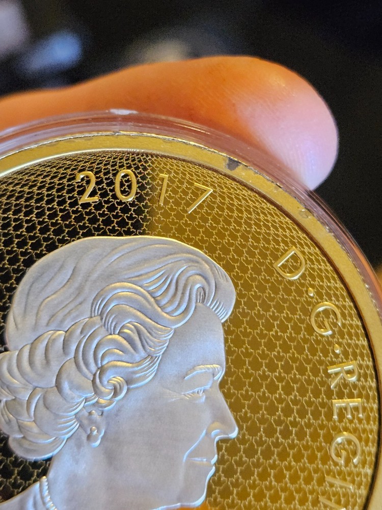 2017 $50 silver 3 oz whispering maple leaves .