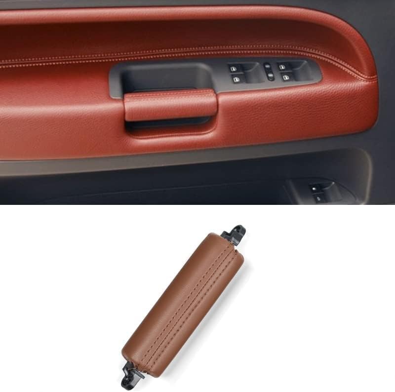 Interior Car Front Right Left Driver Door Leather Pull Handle Replacement Brown