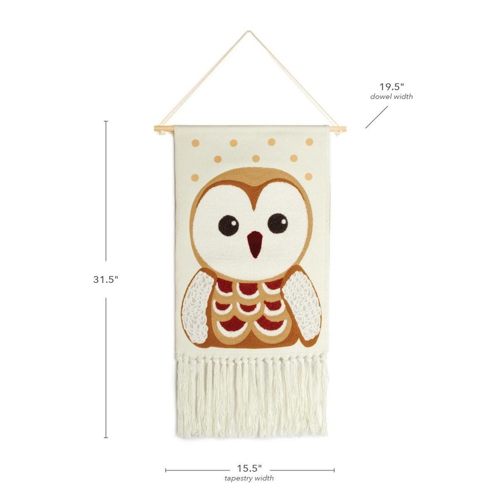 Kaplan Early Learning Owl Woven Tapestry