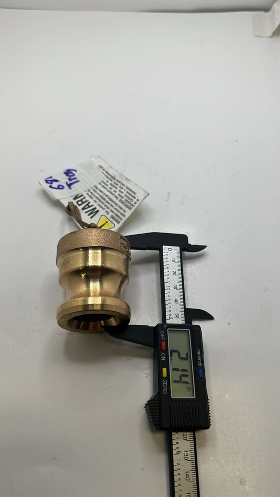 (QTY 2) Dust Plug Adapter Hose Fitting Camlock 2" Outer Diameter 2.14" Height