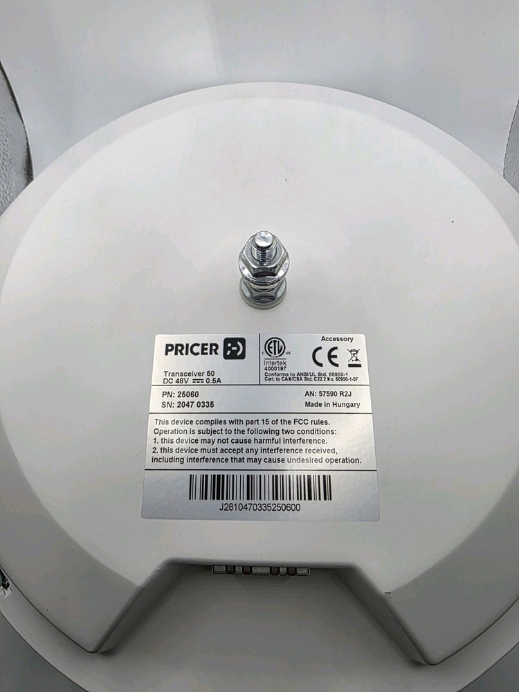Pricer Transceiver 50 - 25060 - 57590 R2J Untested