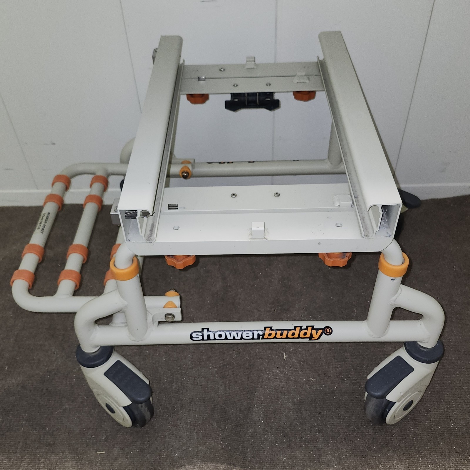 ShowerBuddy New SB2 Rolling Chair Base With Footrest And Locking Casters