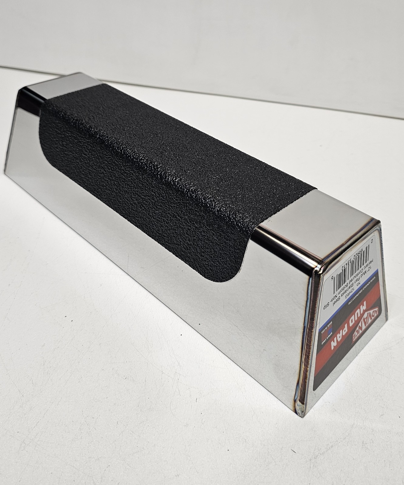 Advance Equipment 12HRG Non Slip Contoured Stainless Steel Heliarc Mud Pan, 12"