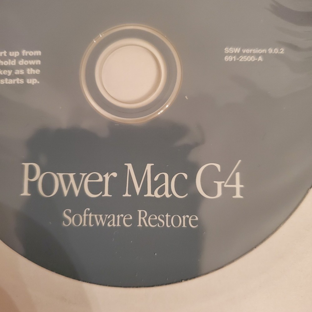 Apple Power Mac G4 Software Restore CD Disk Version 9.0.2 691-2500-A