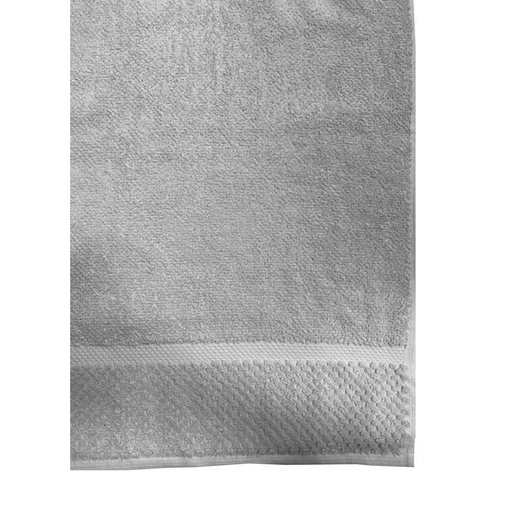 Diplomat 6-Piece Gray Solid Cotton Bath Towel Set