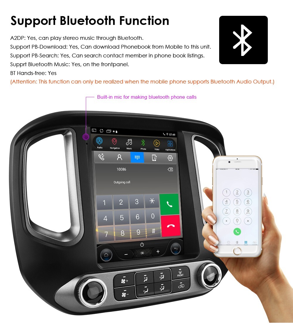 9.7" For Chevrolet Colorado GMC Canyon 15~18 Android Navigation Car GPS Stereo