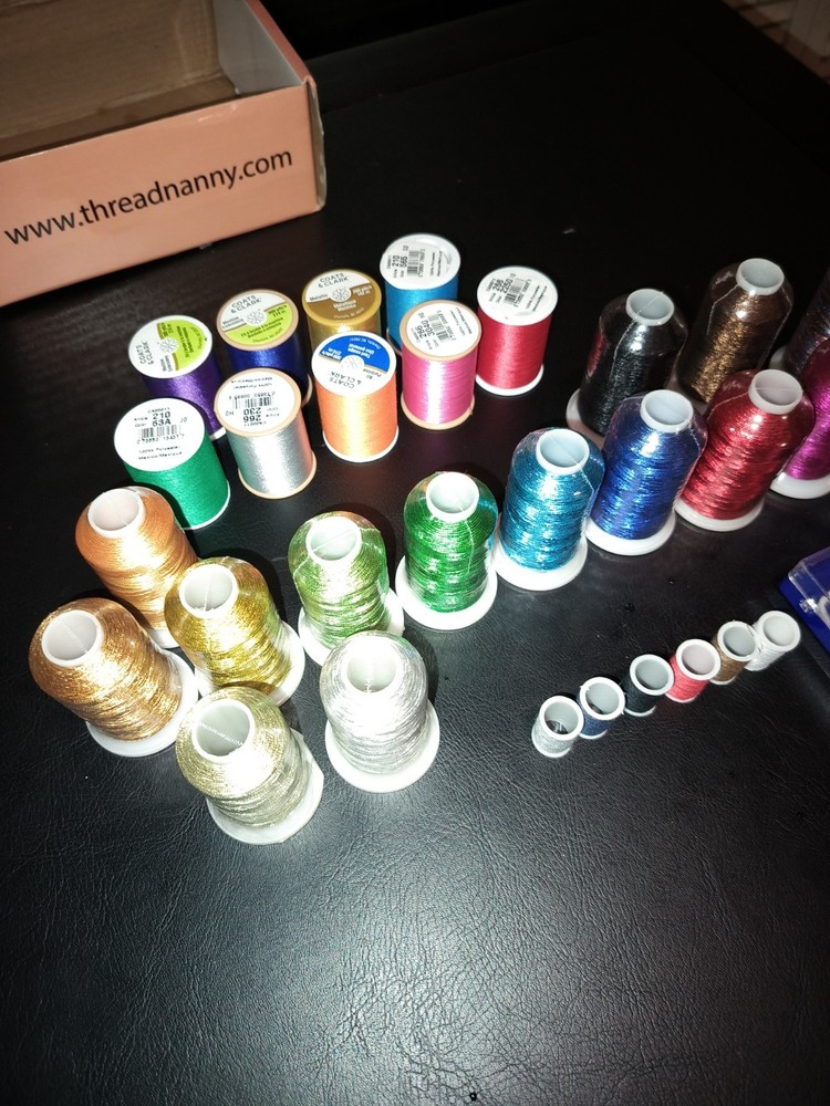 Machine Embroidery Thread Lot Kit Multicolor- Coats & Clark- Special Threads