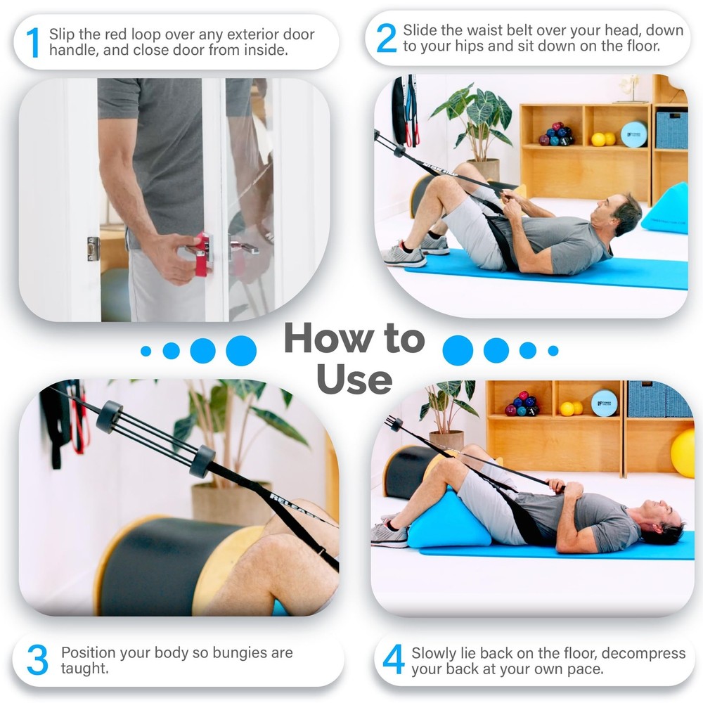 Lower Back Decompression Device – Lumbar Traction for Spinal Decompression – ...