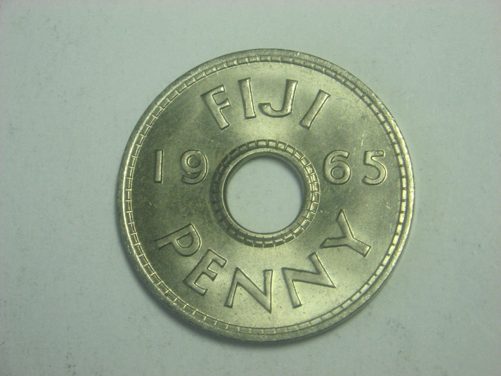 Fiji  Penny  1965 UNC
