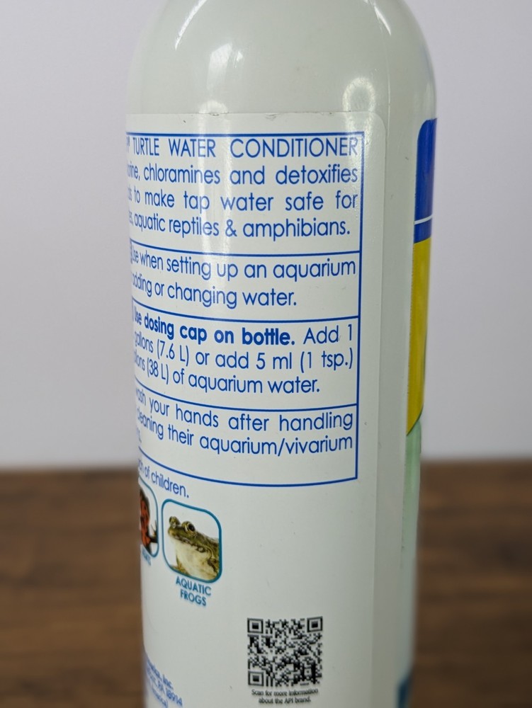 5pc API Turtle Aquarium Water Conditioner 8oz, Exp 1/2027