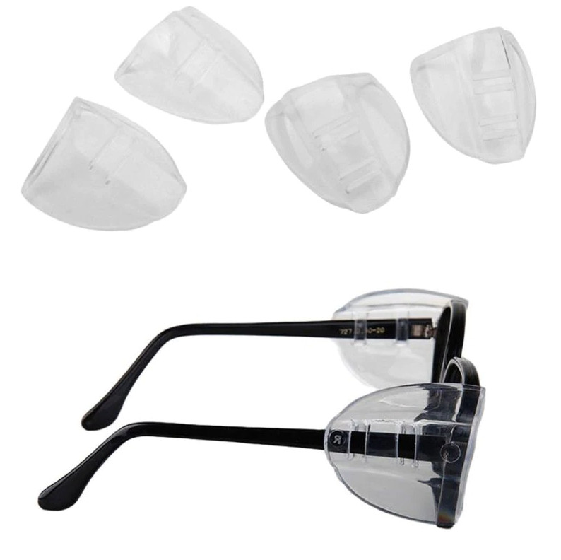 1~200Pairs Side Shields For Eye Glasses Slip On Safety Glasses Shield Universal