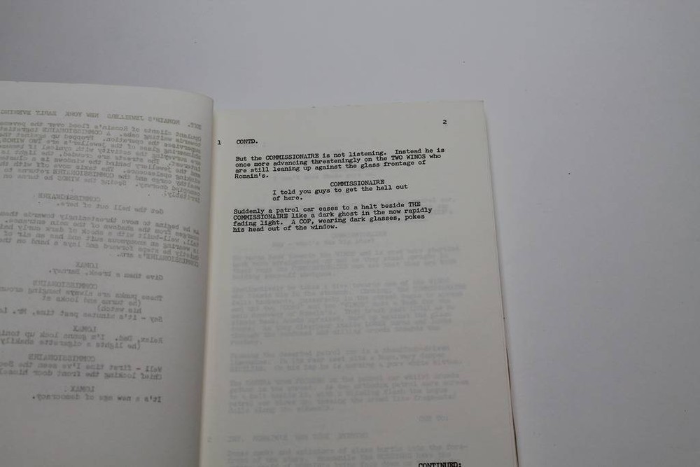 EMPEROR ON ICE / Anthony Masters 1970's Unproduced Screenplay