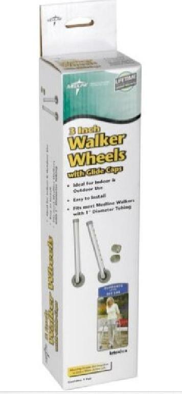 Walker 3" Replacement Casters, Set of 2