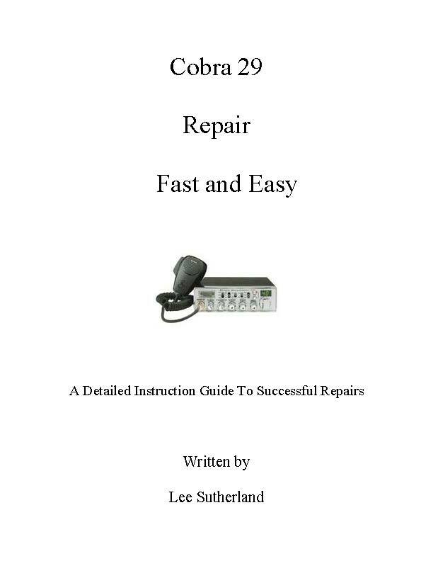 Cobra 29 Repair book