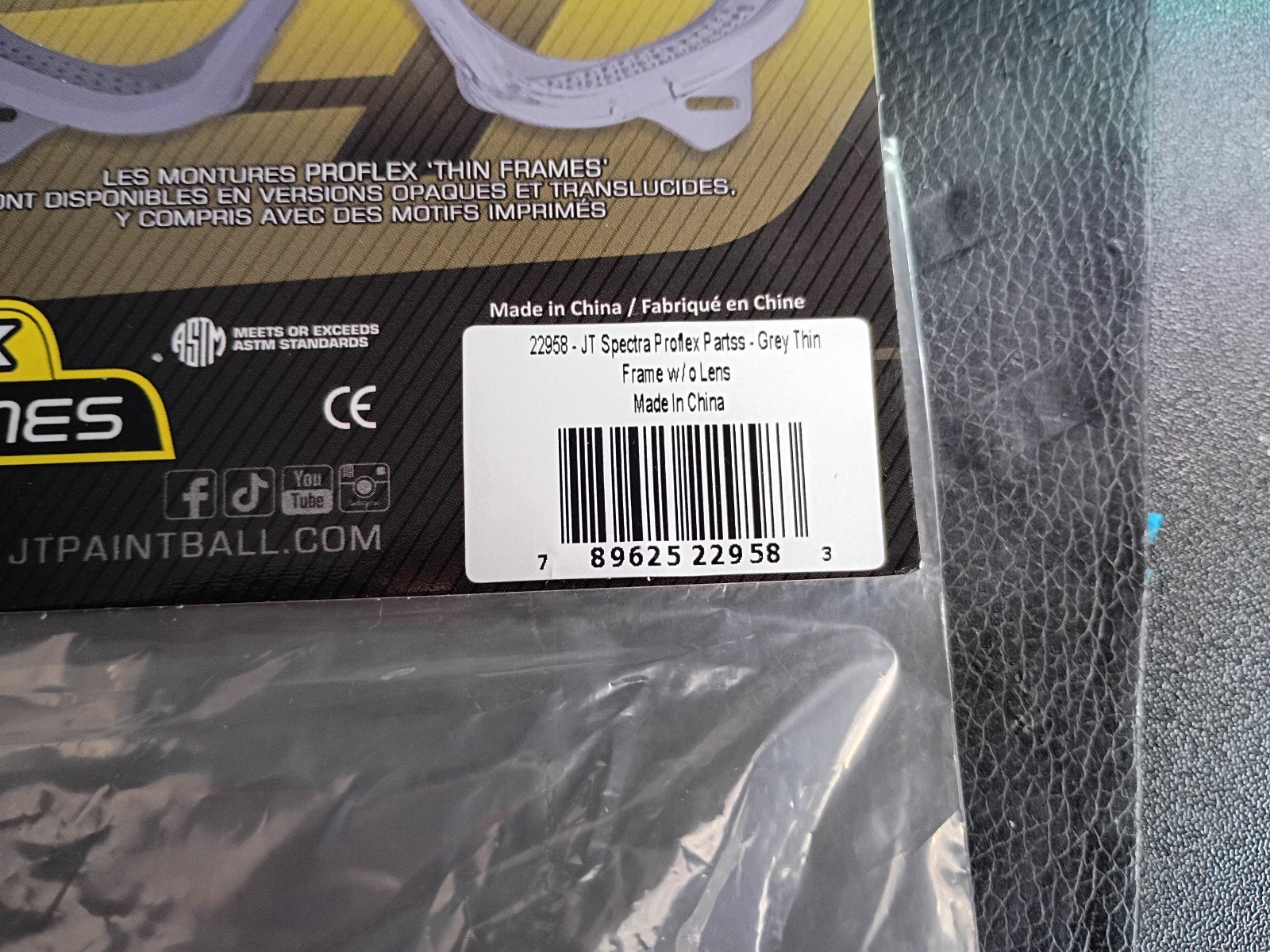 JT Thin Grey Flex Frames - Limited & Exclusive! (Committed Paintball/Twister)