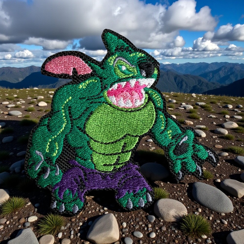 StitchHulk Embroidery Patch 3.28" X 3.00"