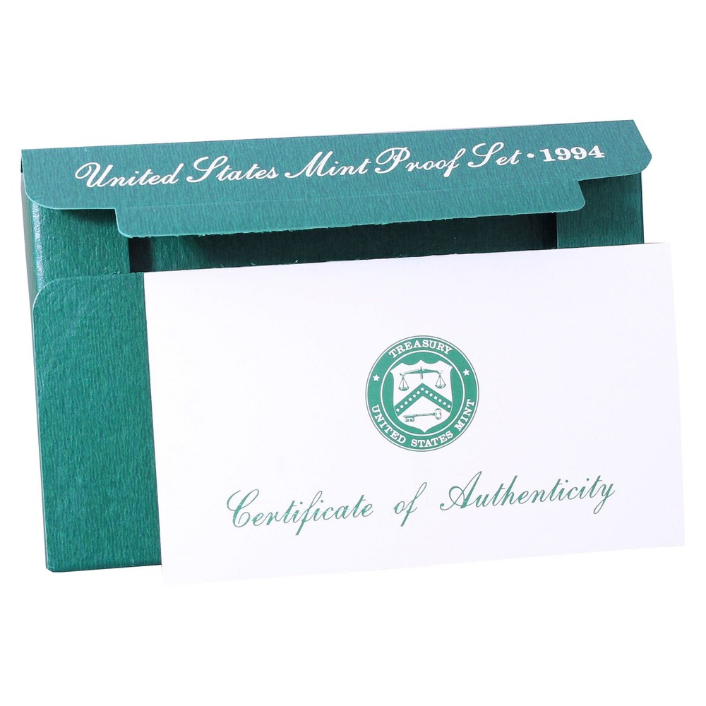 Empty Packaging Replacement Clad Proof Set Box & COA No Coins 1994