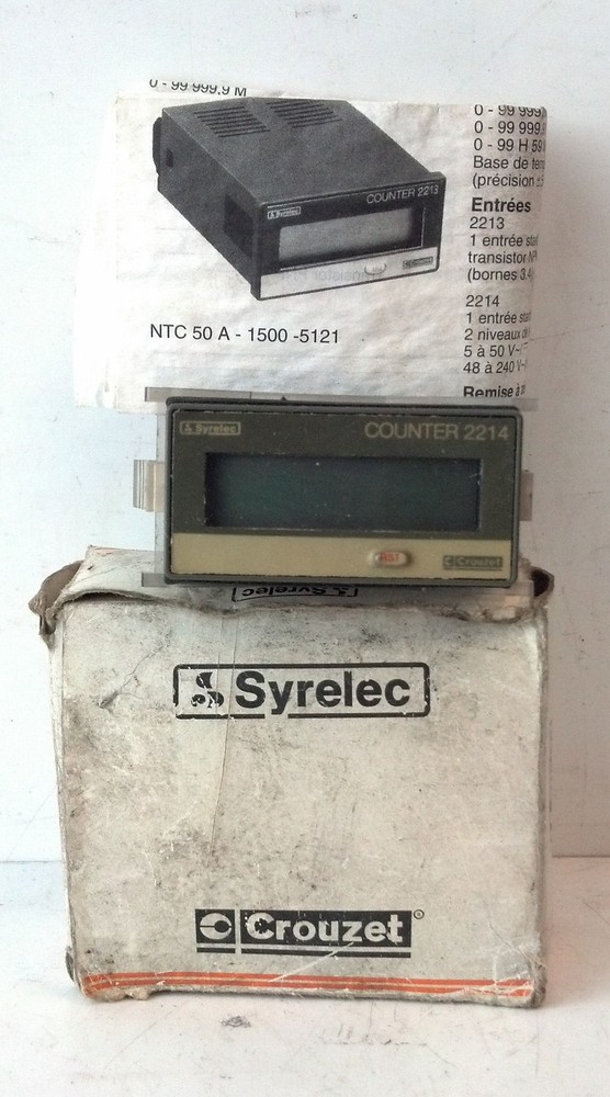 Crouzet 2214 8 Digit LCD Display Counter Module
