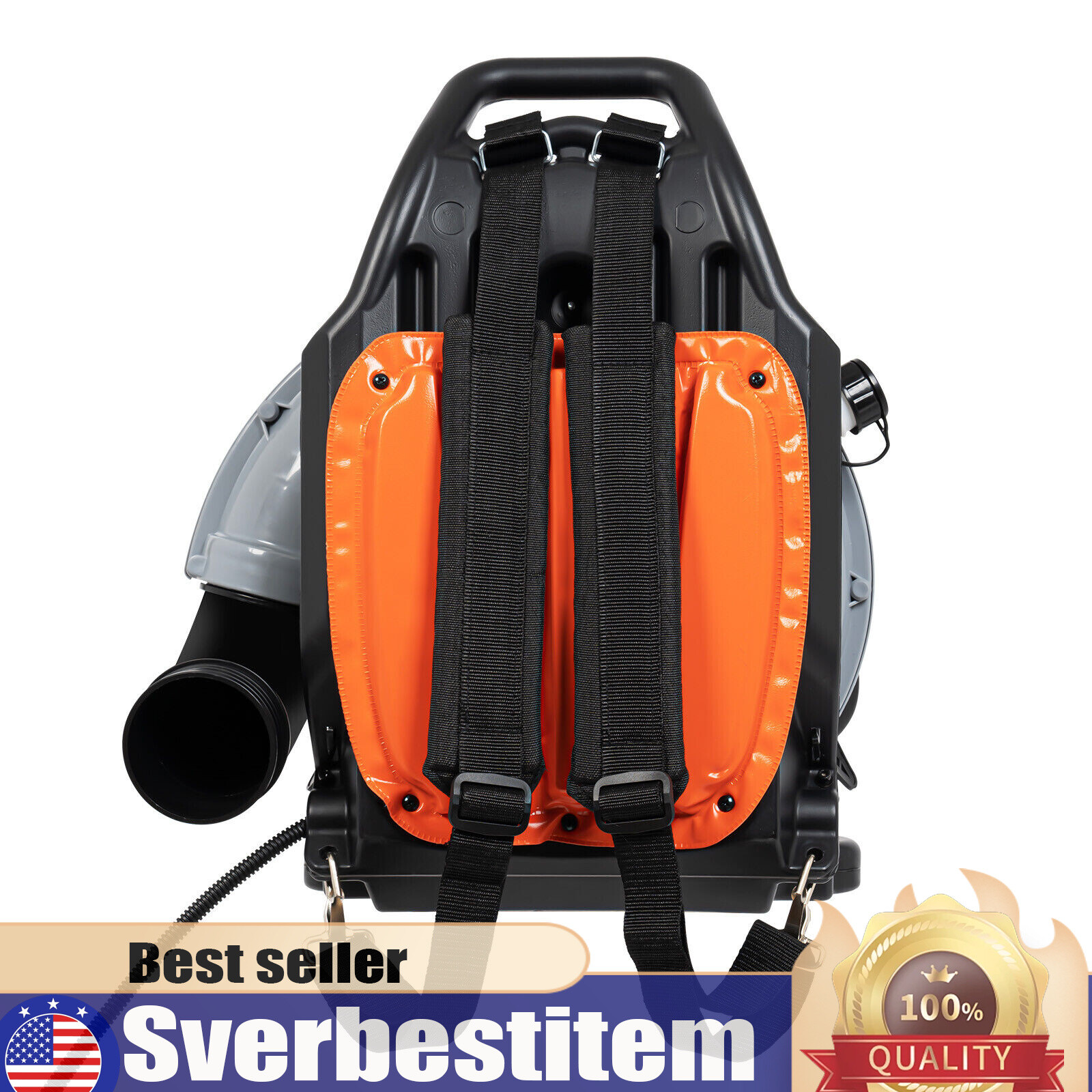 2024 New Upgraded 63CC 2-Stroke 850CFM 4.3HP Commercial Backpack Gas Leaf Blower