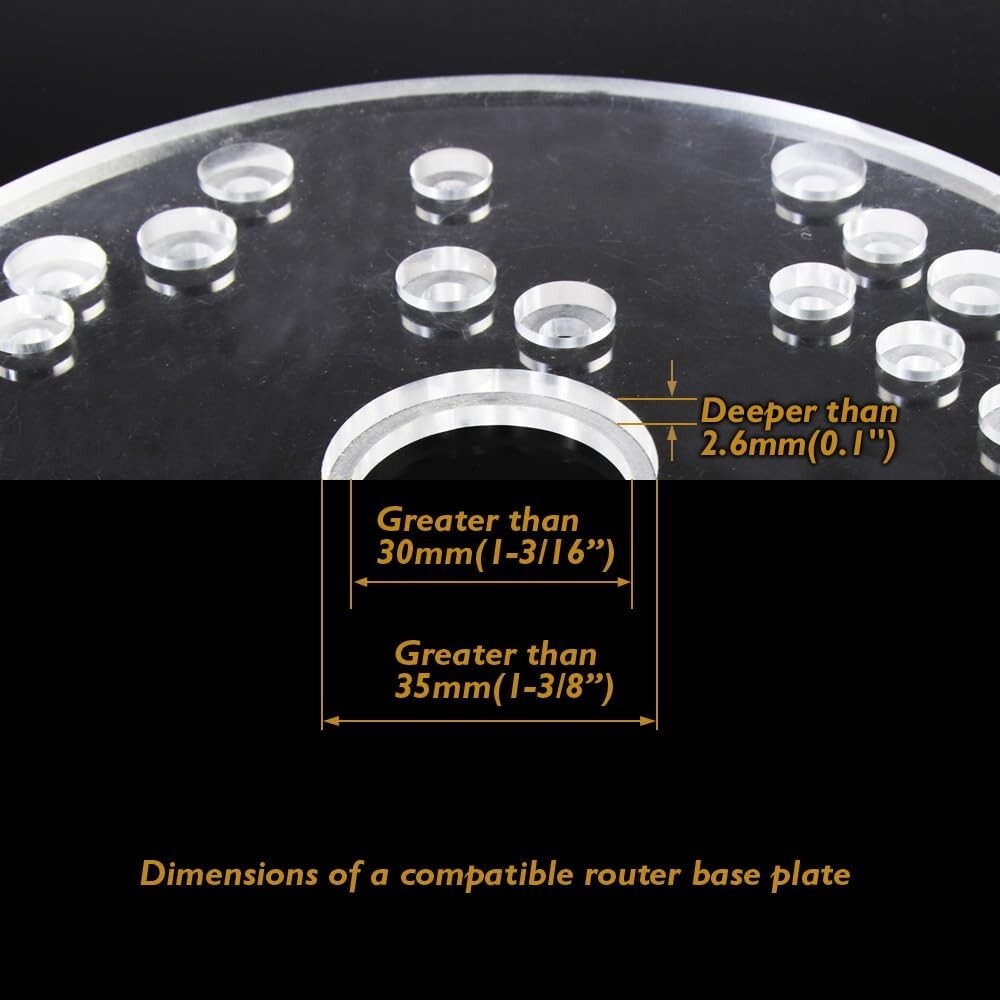 Versatile Router Bushing Guide Set - 10 Brass Pieces for All Your Needs