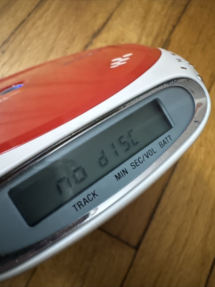 Sony Psyc D-EJ360 Red CD Walkman G-Protection Tested Working