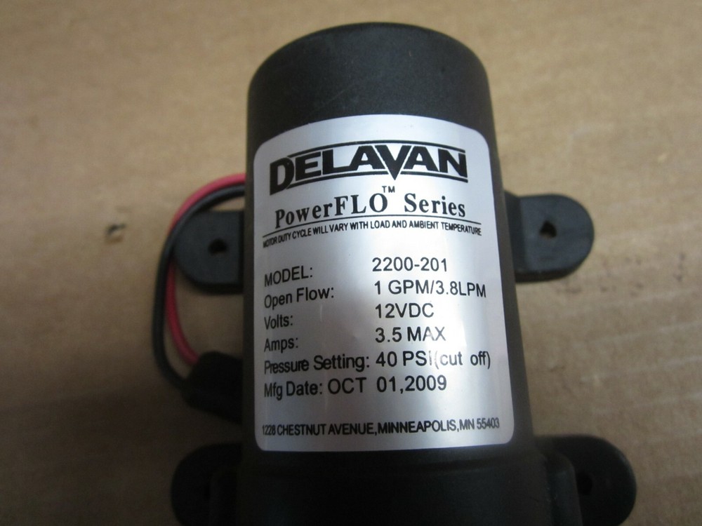 DELAVAN 2200-201 POWERFLO PUMP 12VDC