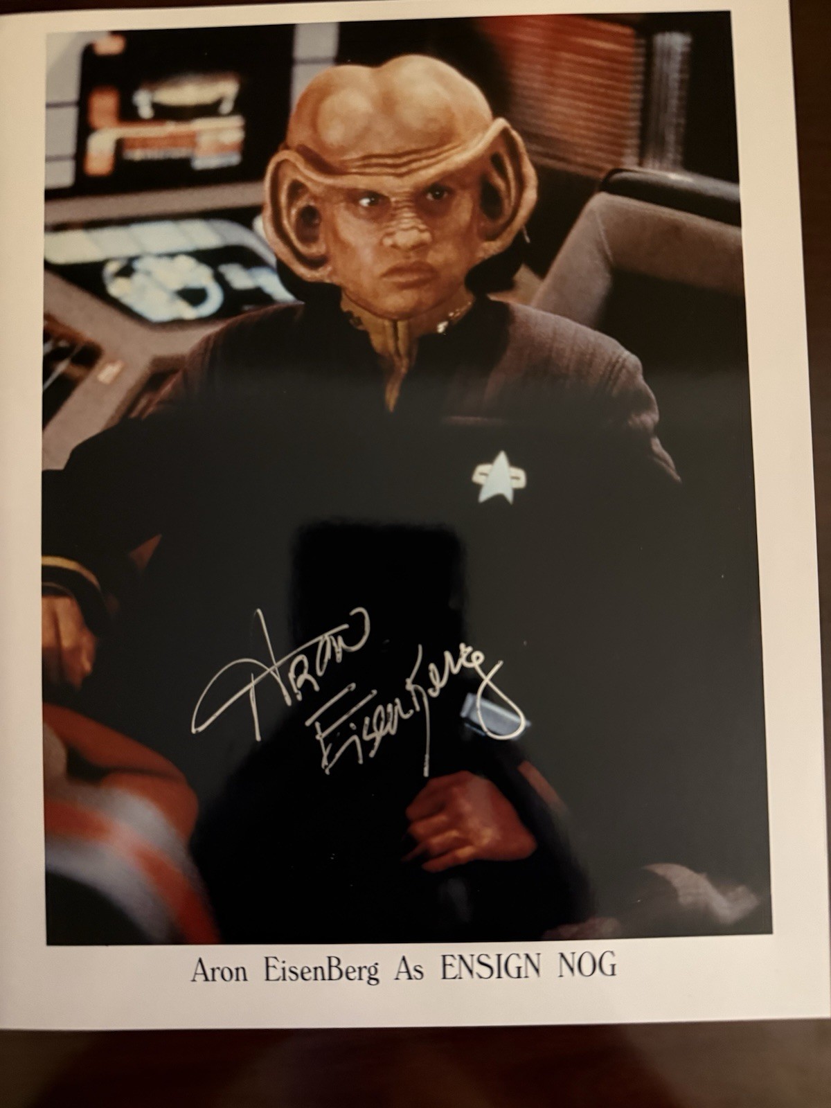 The Late Aron Eisenberg Star Trek DS9  "Nog" Hand Signed Autograph Rare W/COA