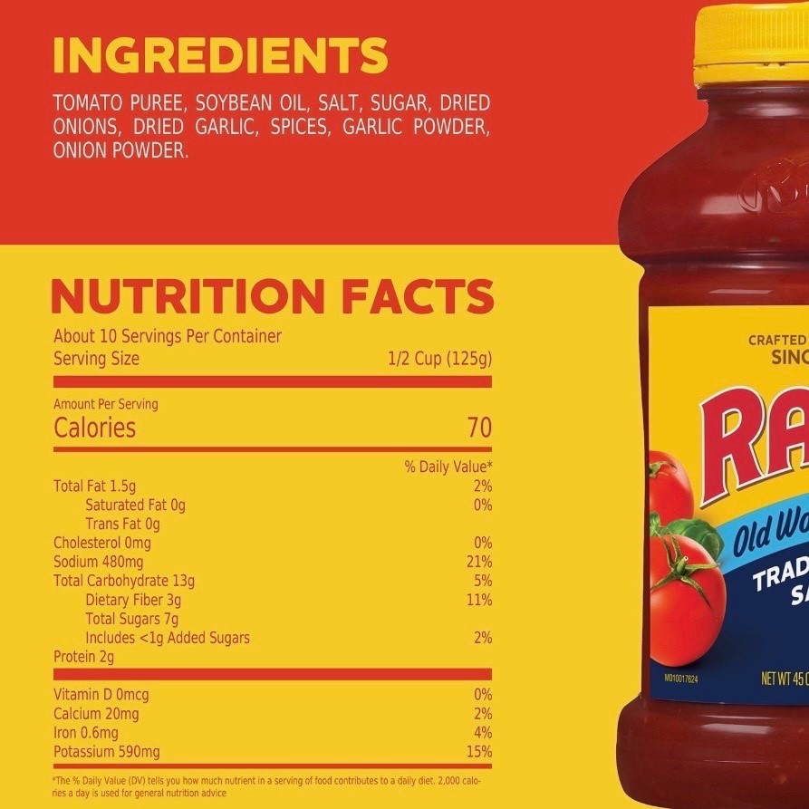 Ragu Old World Style Traditional Pasta Sauce, 45 oz., 3 pack. High Quality