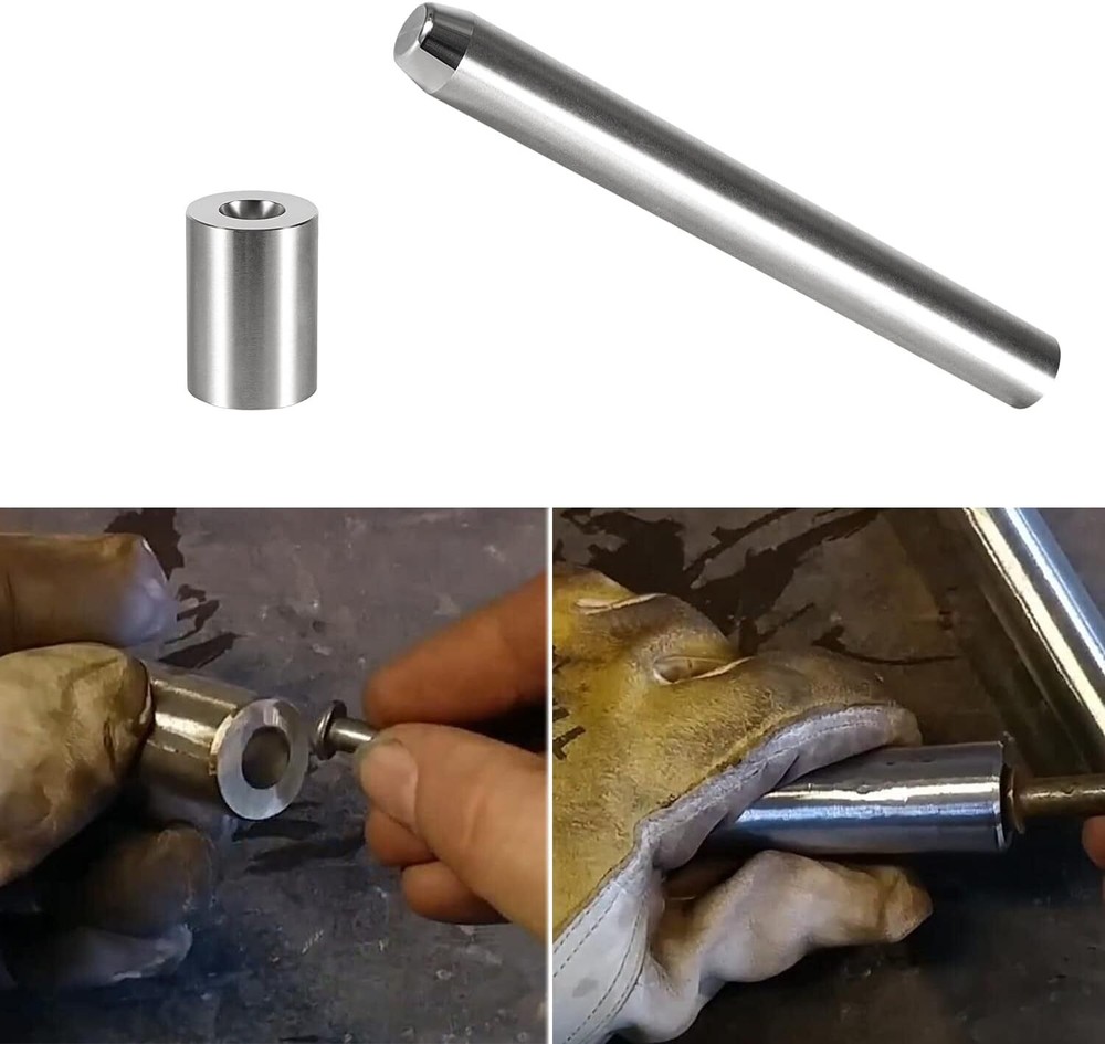 Blacksmith Rivet Doming Tools Heading & Bottom Forging Tool 1/4" Shaft 1/2" Head