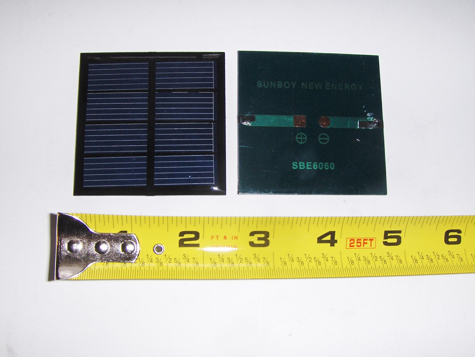 2V x 200 mA Mini Solar Panel encapsulated virtually indestructible solar cells