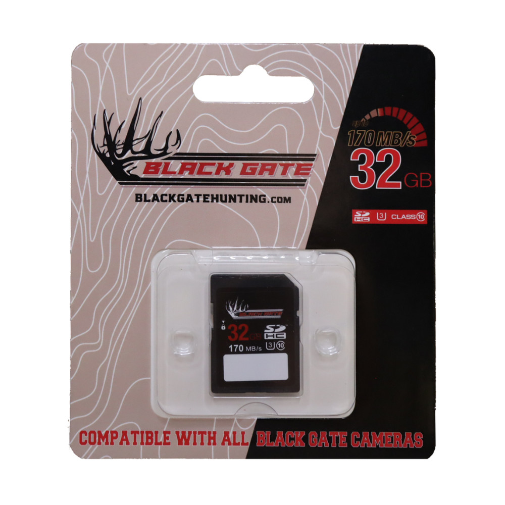 BLACK GATE 32GB SD CARD - BLACK GATE CELLULAR TRAIL CAMERA SD CARD