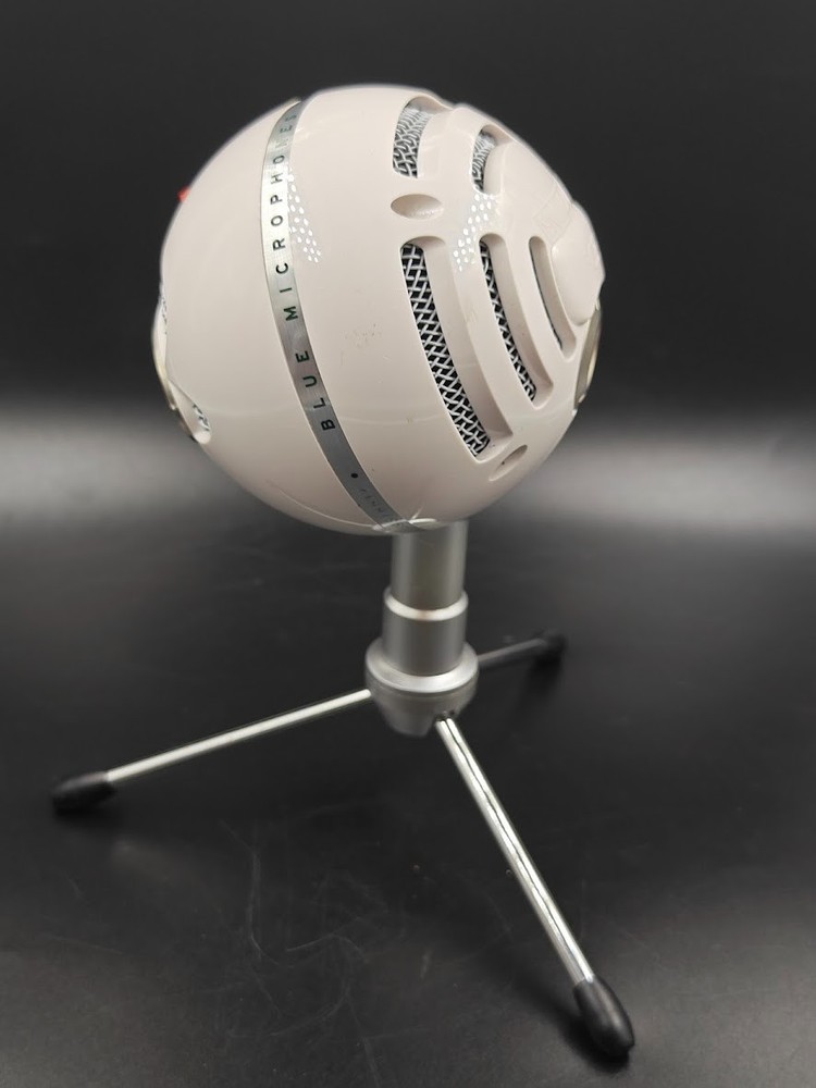 Blue Snowball Ice Microphone - White Used, Working