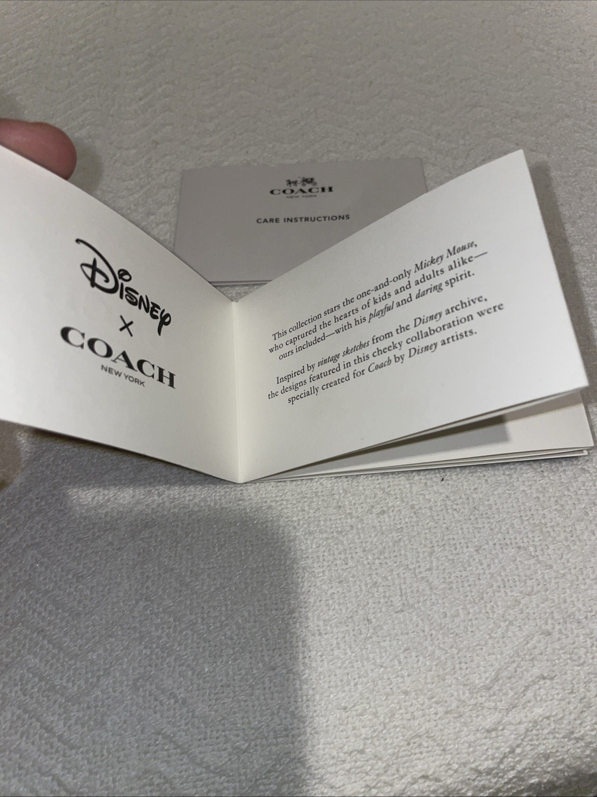 New Authentic Coach/Disney Red Leather Mickey Mouse Makeup Pouch