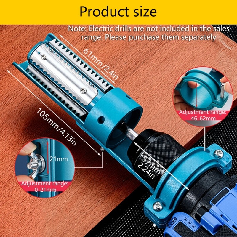 Electric Drill Fish Scale Ergonomic Grip Rustproof Material Labor Saving