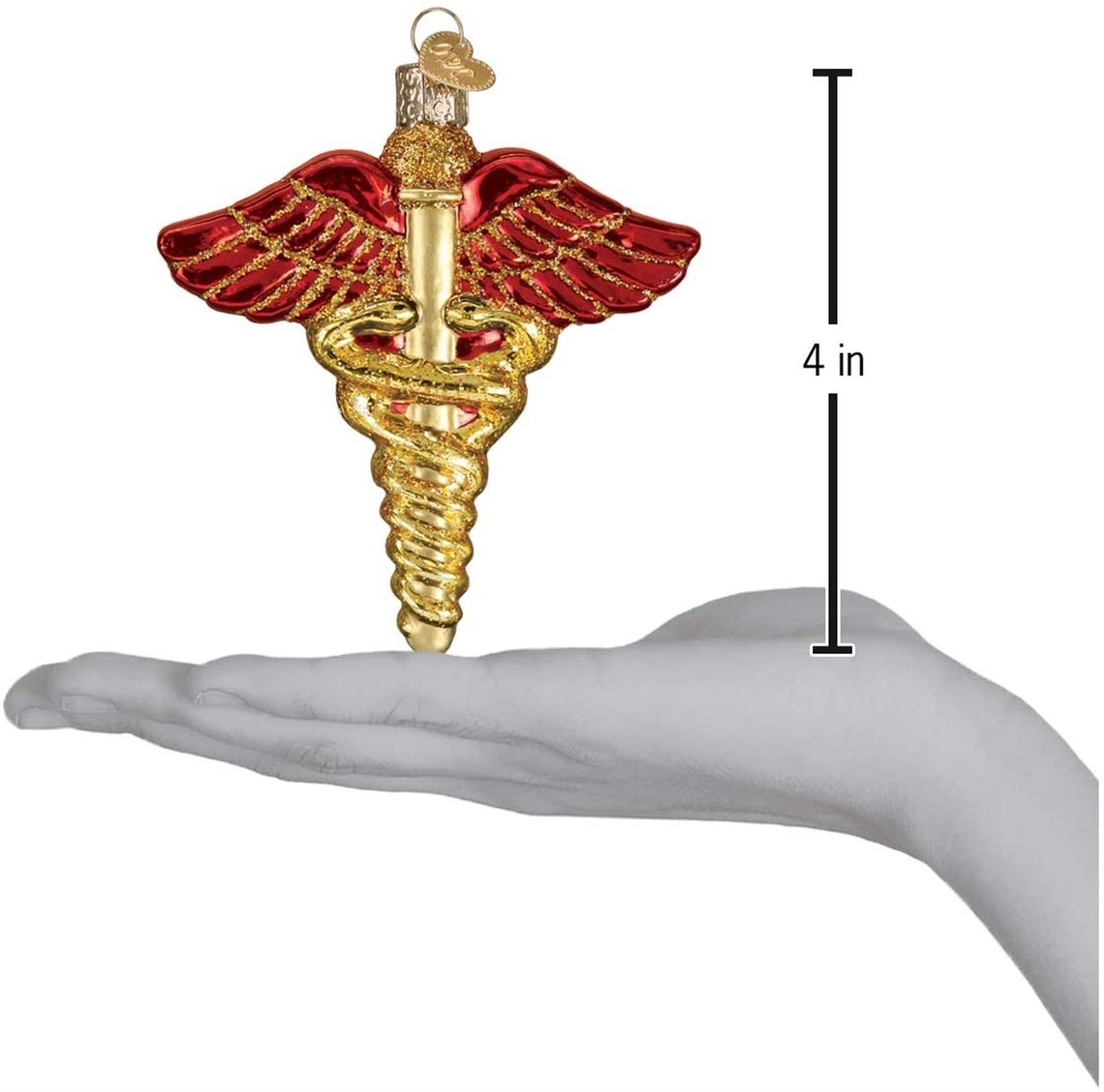 Old World Christmas Glass Ornament for Christmas Tree, Medical Symbol