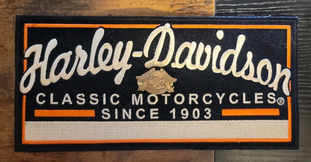 Harley Davidson Motorcycles Patch & H D G Owners Pin Same Day Shipping