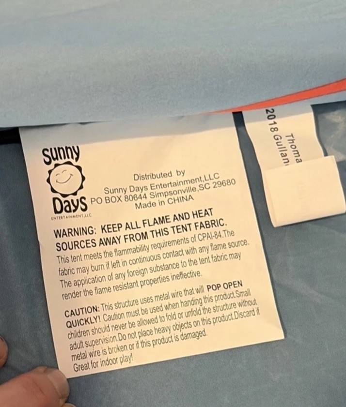 Thomas The Train Pop Up Tent- Indoor Play Tent- For Toddlers- Excellent Cond