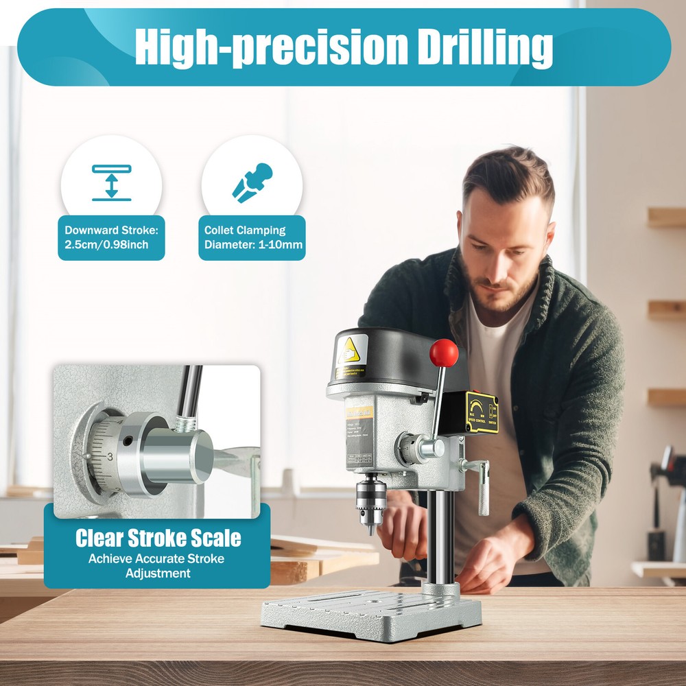 Portable Mini Bench Drill Press Bench Compact Small Electric Drilling Machine