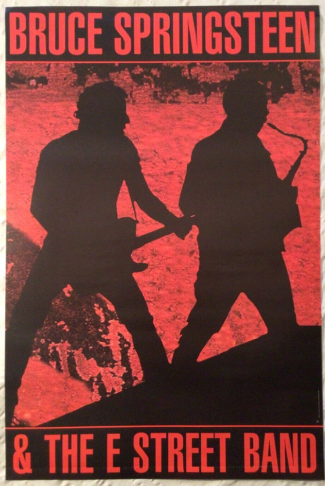 Bruce Springsteen 1999 Promo Poster & The E Street Band