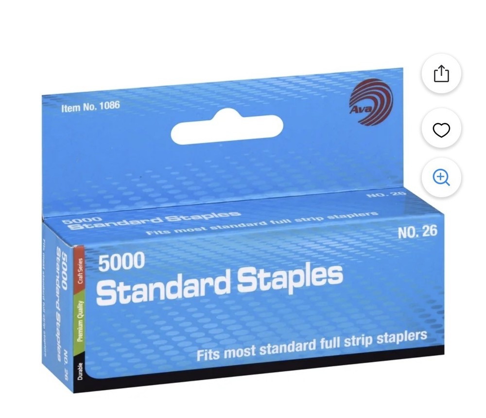 AVA High-Performance 5000 Count Staples - 75% Less Failures Guaranteed