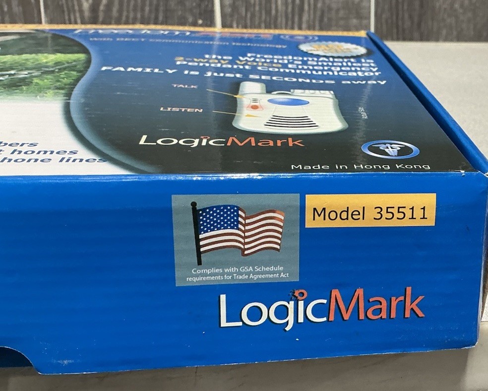 Freedom Alert Fall Emergency System Model #35511 By LogicMark Open Box