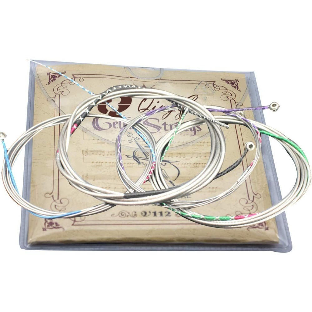4/4 3/4 Cello Strings Full Set Steel Rope Core A D G C Strings
